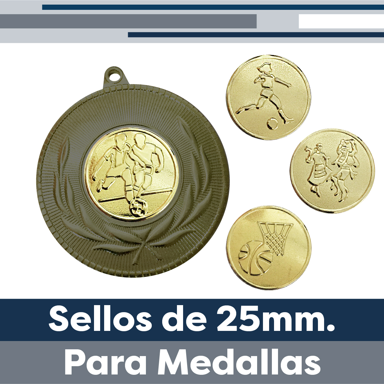 Sello 25 mm.