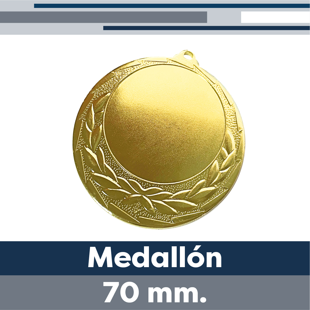 Medallas 70 mm.