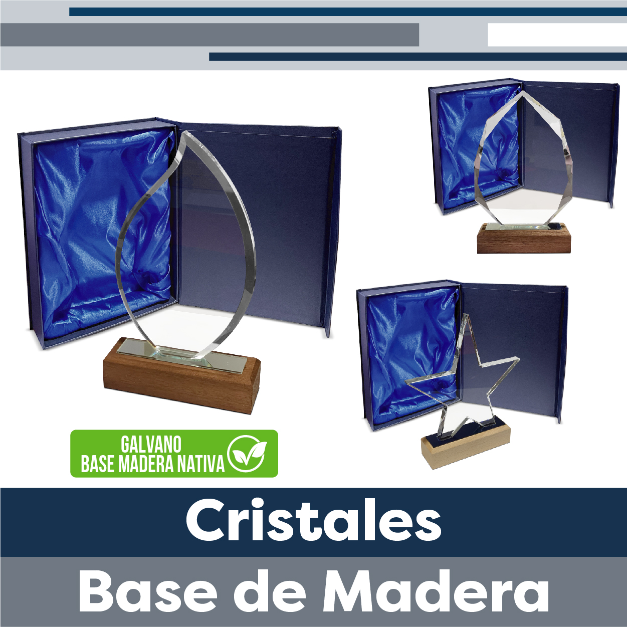Cristales Base de Madera
